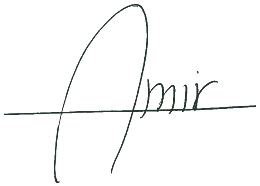 Amir Zade signature